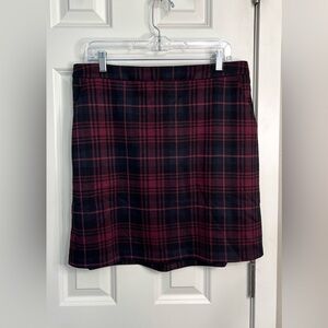 Skies Are Blue Plaid Mini Skirt NWT